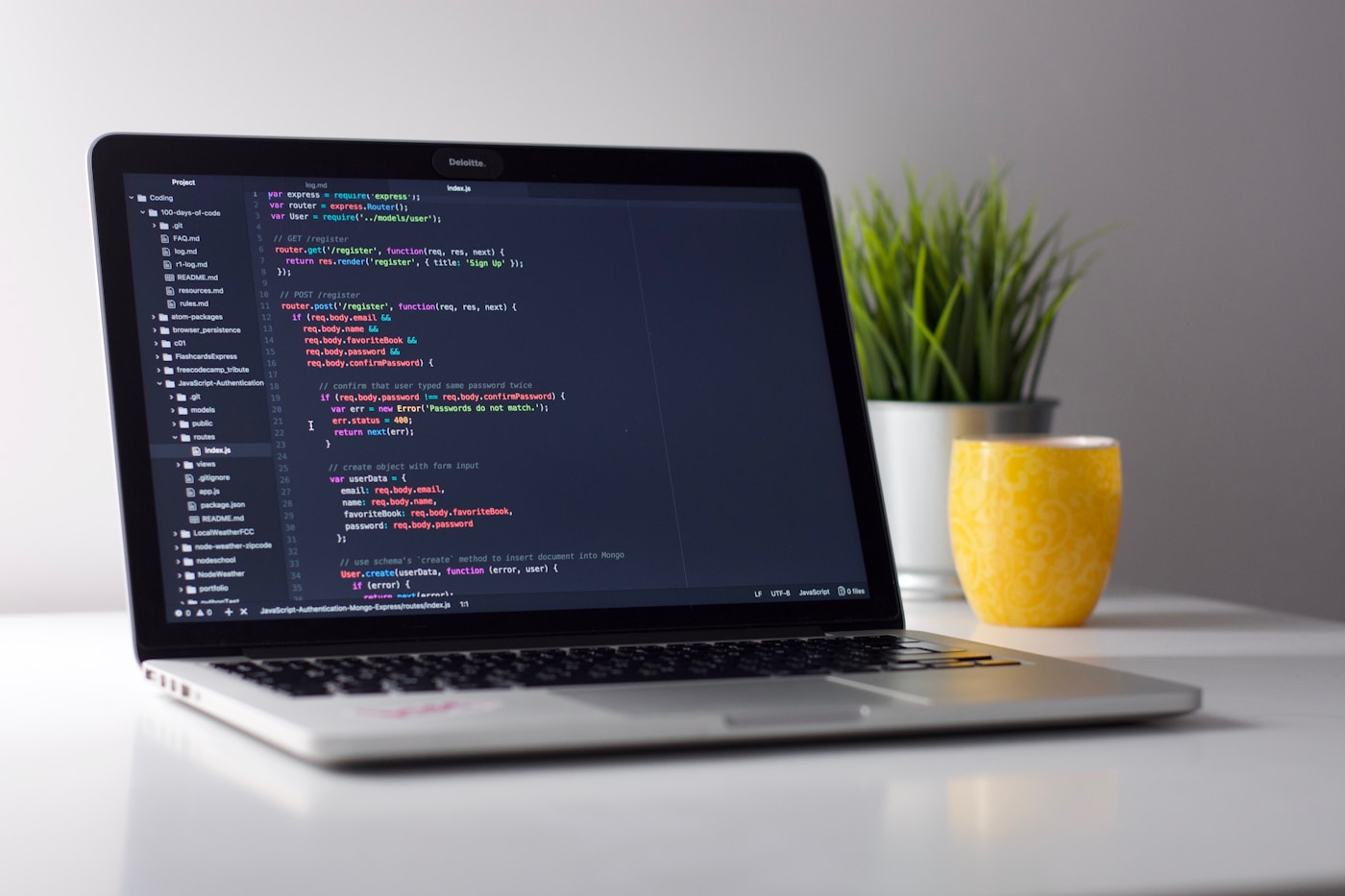 WordPress code on monitor